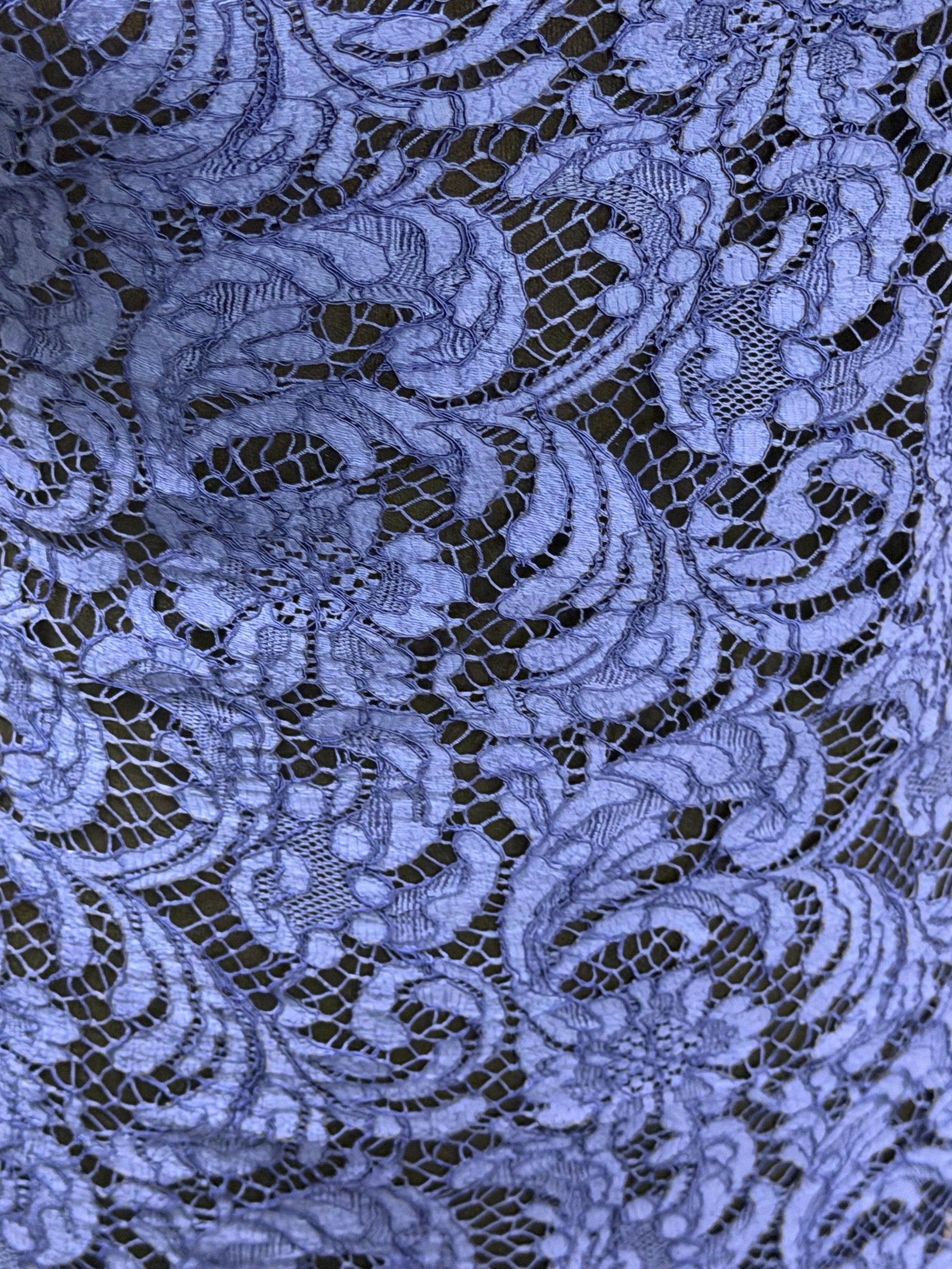 Elektrisch-blaues Öko-French-Kordelspitze - LA4007