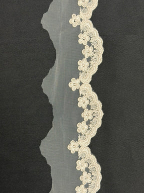 Muschelrosa Kordelborte - T782