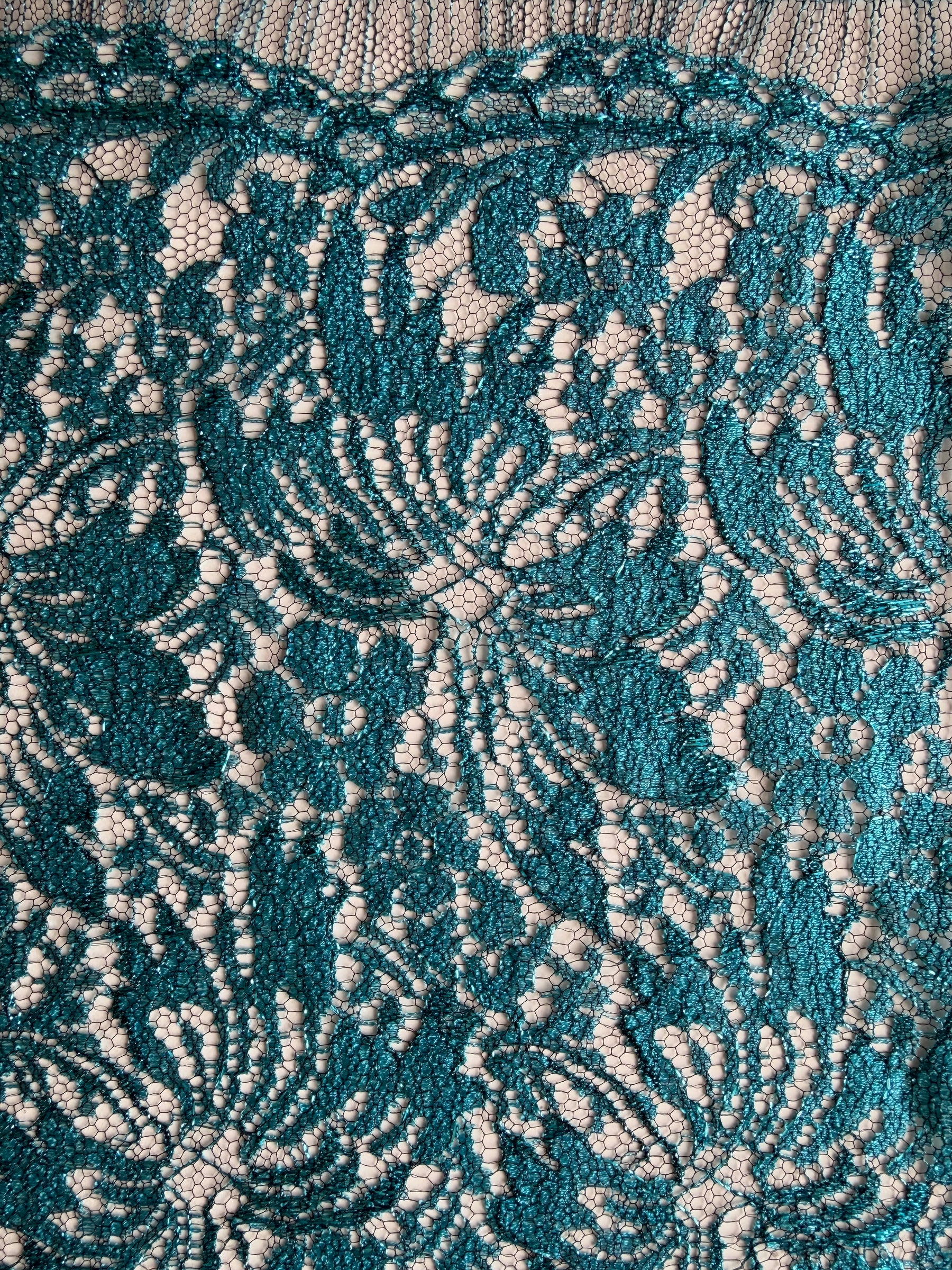 Türkise französische Spitze – LA2006
