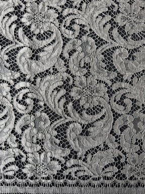 Dunkel Nickelgraue Chantilly-Spitze - P244