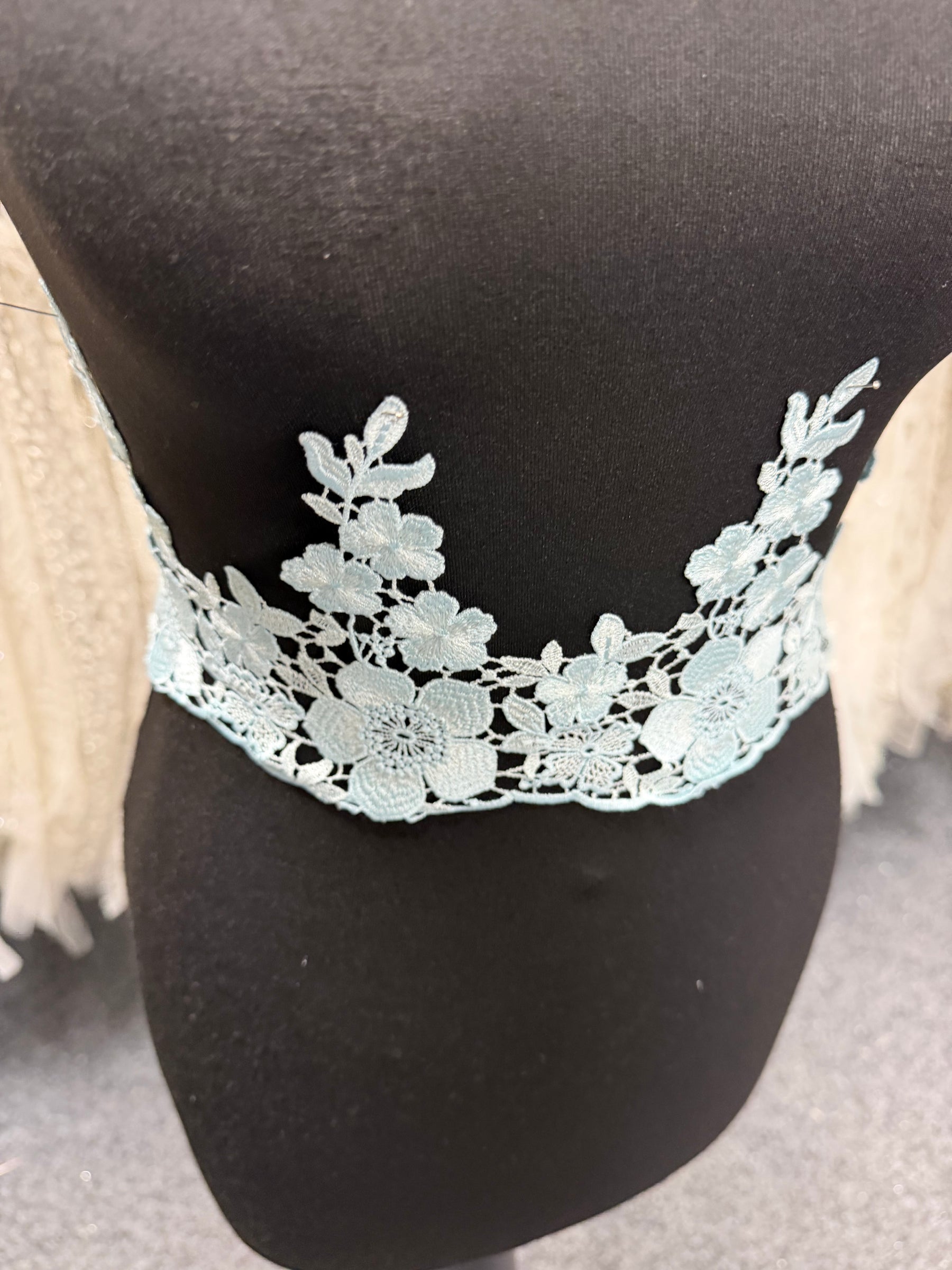 Babyblau Guipure-Borte – EF4018