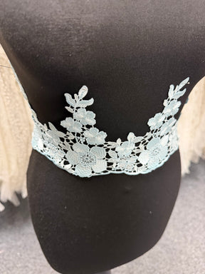 Babyblau Guipure-Borte – EF4018