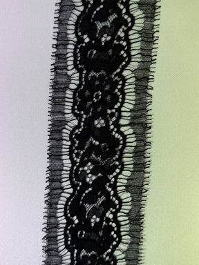 Schwarze französische Spitzenborte - EE4004