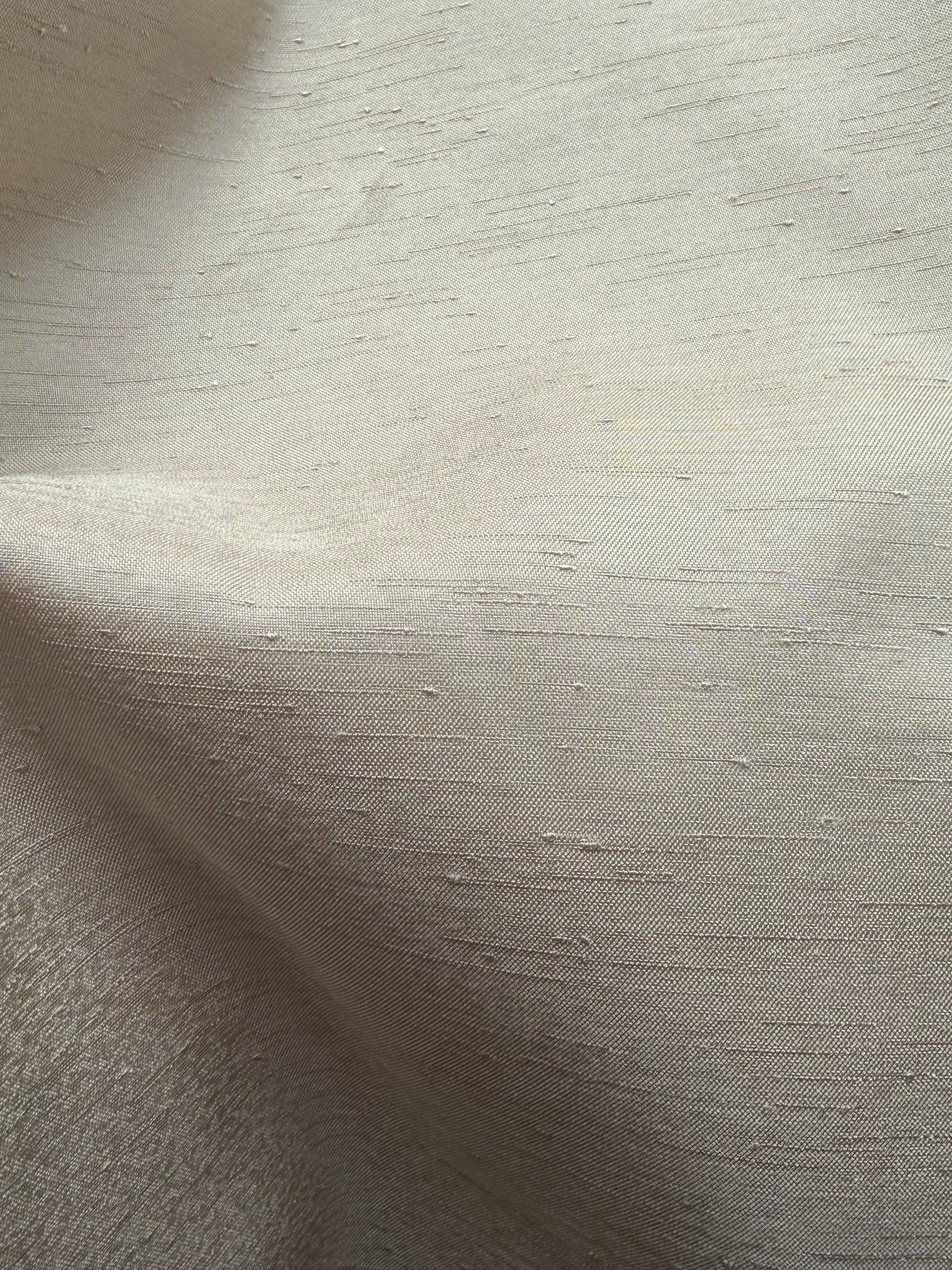 Coffee Polyester Satin Backed Dupion - Clarity (P967)