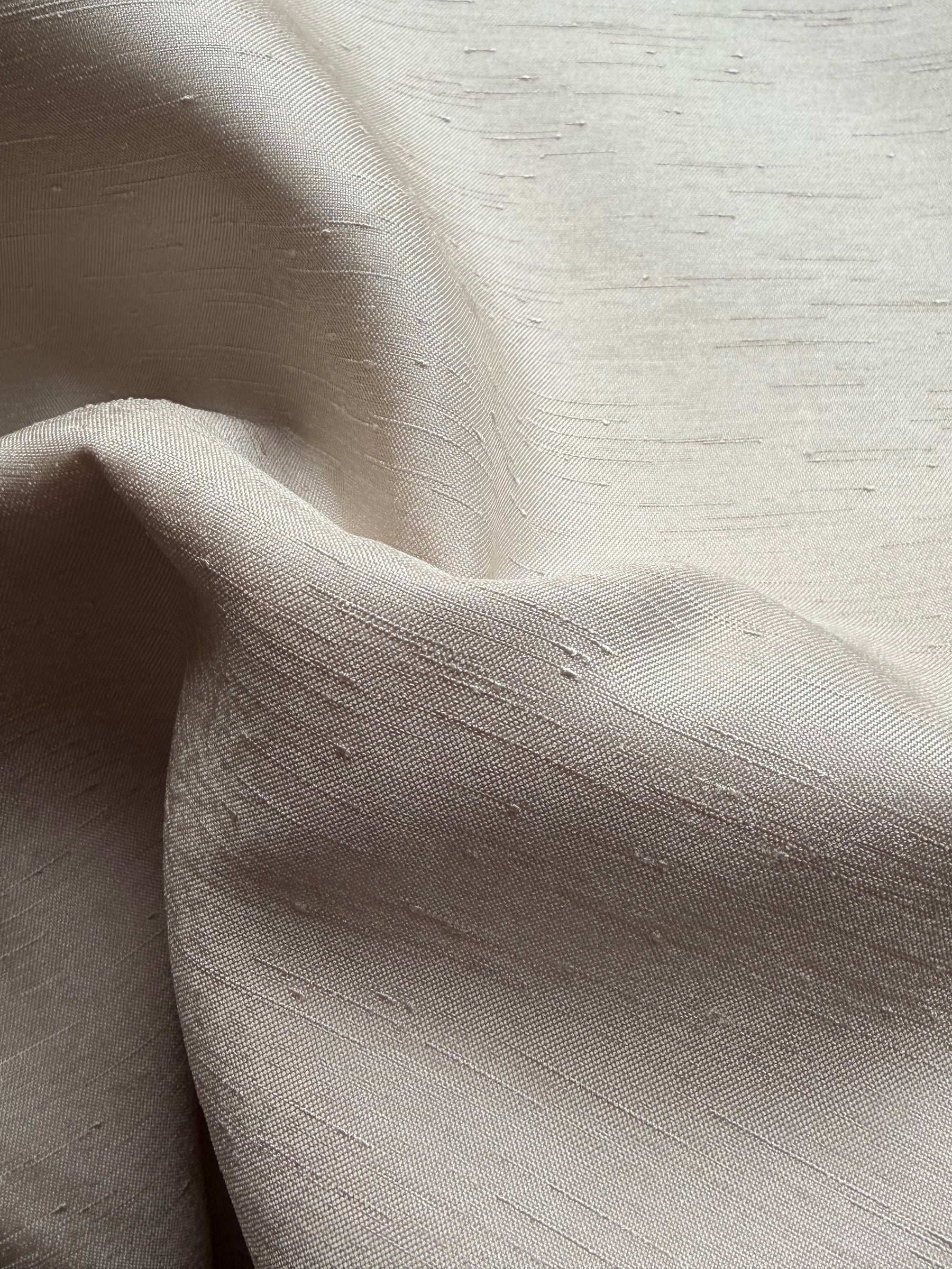 Coffee Polyester Satin Backed Dupion - Clarity (P967)