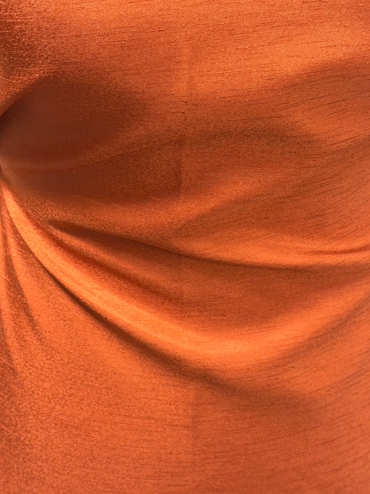 Dupionstoff mit Polyestersatin auf der Rückseite in Zimtfarbe – Klarheit (P967)