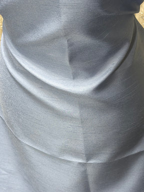 Himmelfarbenes Dupion mit Polyester-Satin-Rückseite – Klarheit (P967)
