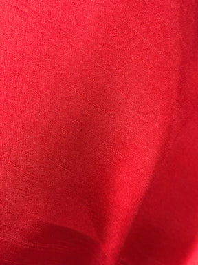 Rotes Dupion mit Polyester-Satin-Rückseite – Klarheit (P967)