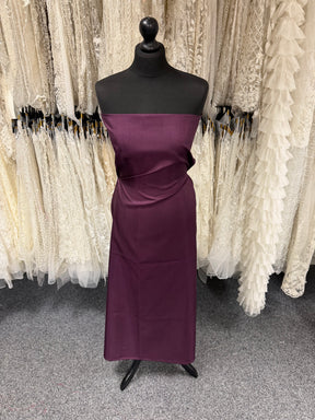 Dupion aus Polyester mit Satinrücken, Pflaume – Klarheit (P967)