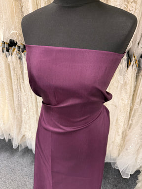 Dupion aus Polyester mit Satinrücken, Pflaume – Klarheit (P967)