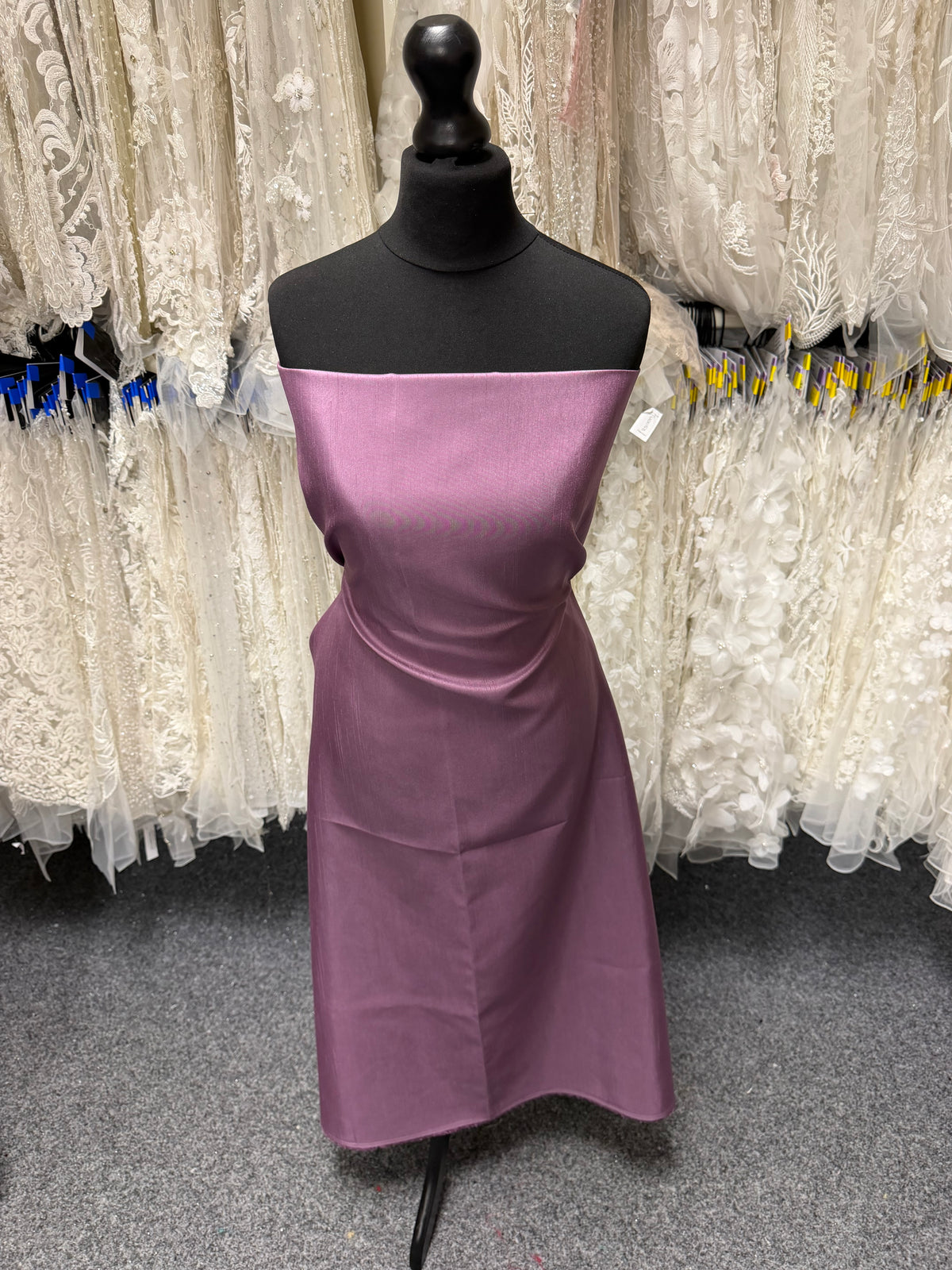 Amethyst-Dupion mit Polyester-Satin-Rückseite – Klarheit (P967)