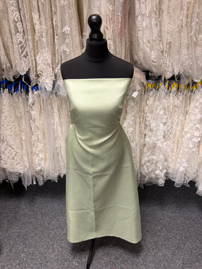 Mintfarbenes Dupion mit Polyester-Satin-Rückseite – Klarheit (P967)