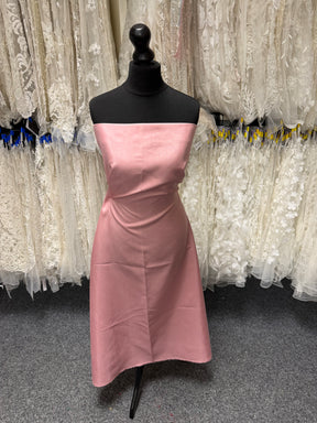 Hellrosa Dupion mit Polyester-Satin-Rückseite – Klarheit (P967)
