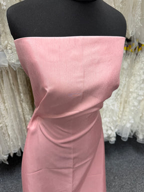 Hellrosa Dupion mit Polyester-Satin-Rückseite – Klarheit (P967)