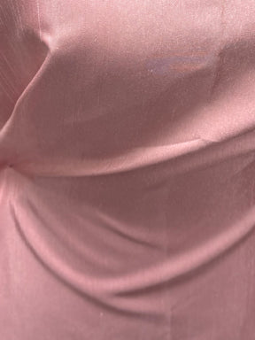 Hellrosa Dupion mit Polyester-Satin-Rückseite – Klarheit (P967)