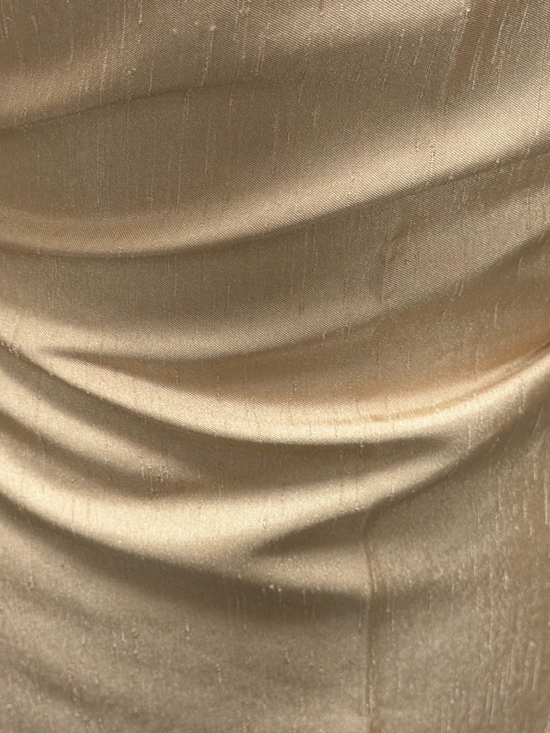 Beige Polyester Satin Backed Dupion - Clarity (P967)
