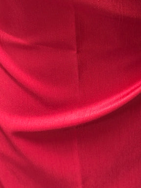 Weinrotes Dupion mit Polyester-Satin-Rückseite – Klarheit (P967)