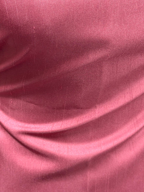 Altrosa Dupion mit Polyester-Satin-Rückseite – Klarheit (P967)