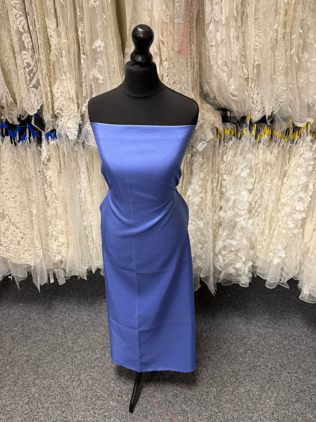 Hyazinthen-Dupion mit Polyester-Satin-Rückseite – Klarheit (P967)