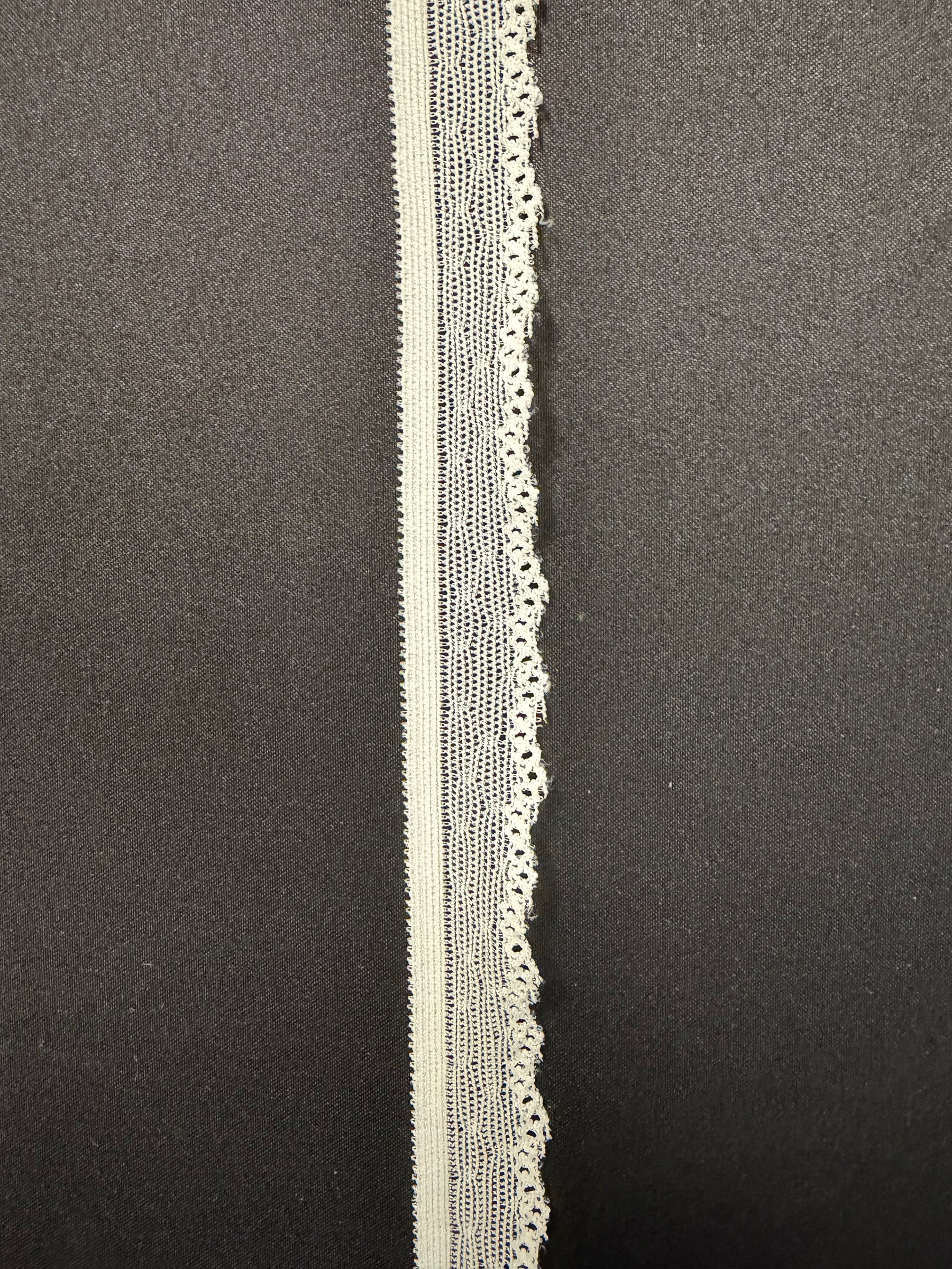 Elfenbeinfarbene Stretch-Borte - EF4005