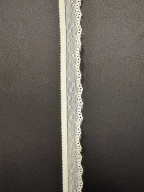 Elfenbeinfarbene Stretch-Borte - EF4005