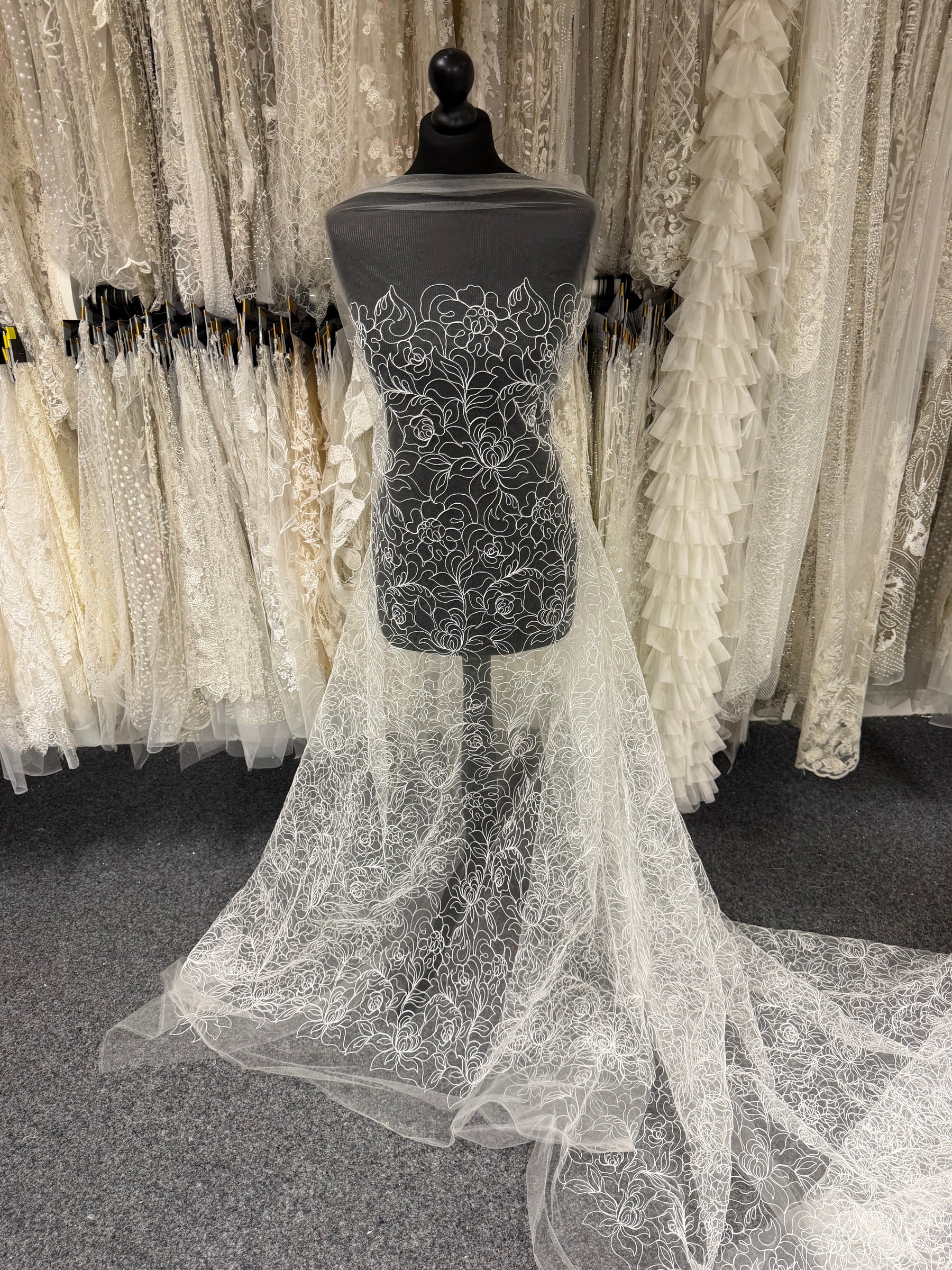 Ivory Corded Lace - September