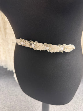 Elfenbein/Silber Kristallmotiv - MH1003