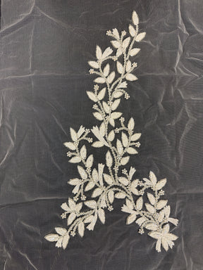 Elfenbein/Silber Kristallmotiv - MH1002