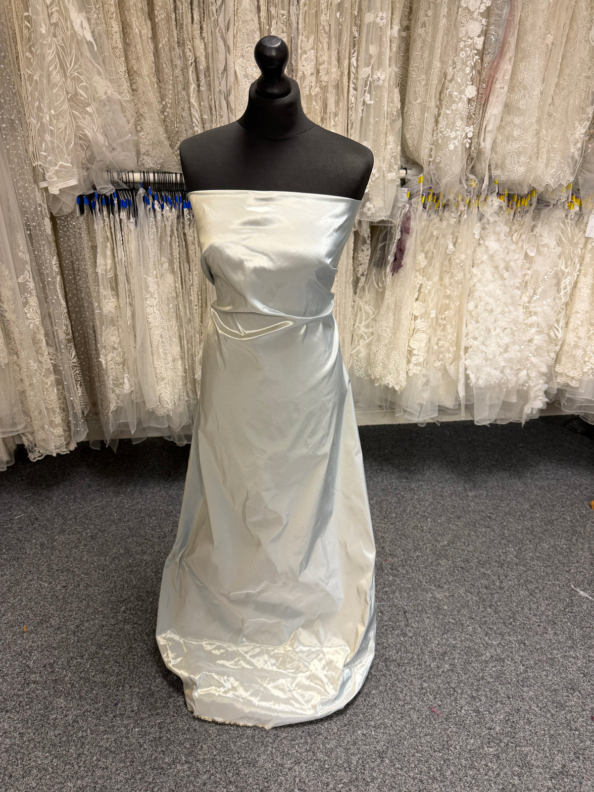 Blauer/goldener Polyester-Taft - P600