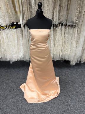 Pfirsichfarbener Polyestersatin – Classique (CF)