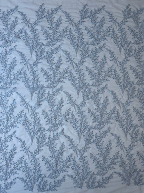 Kalksteinblau Pailletten Spitze – EB3065