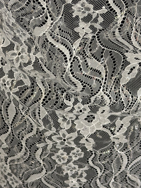 Elfenbein-Pailletten-Spitze – LB6005