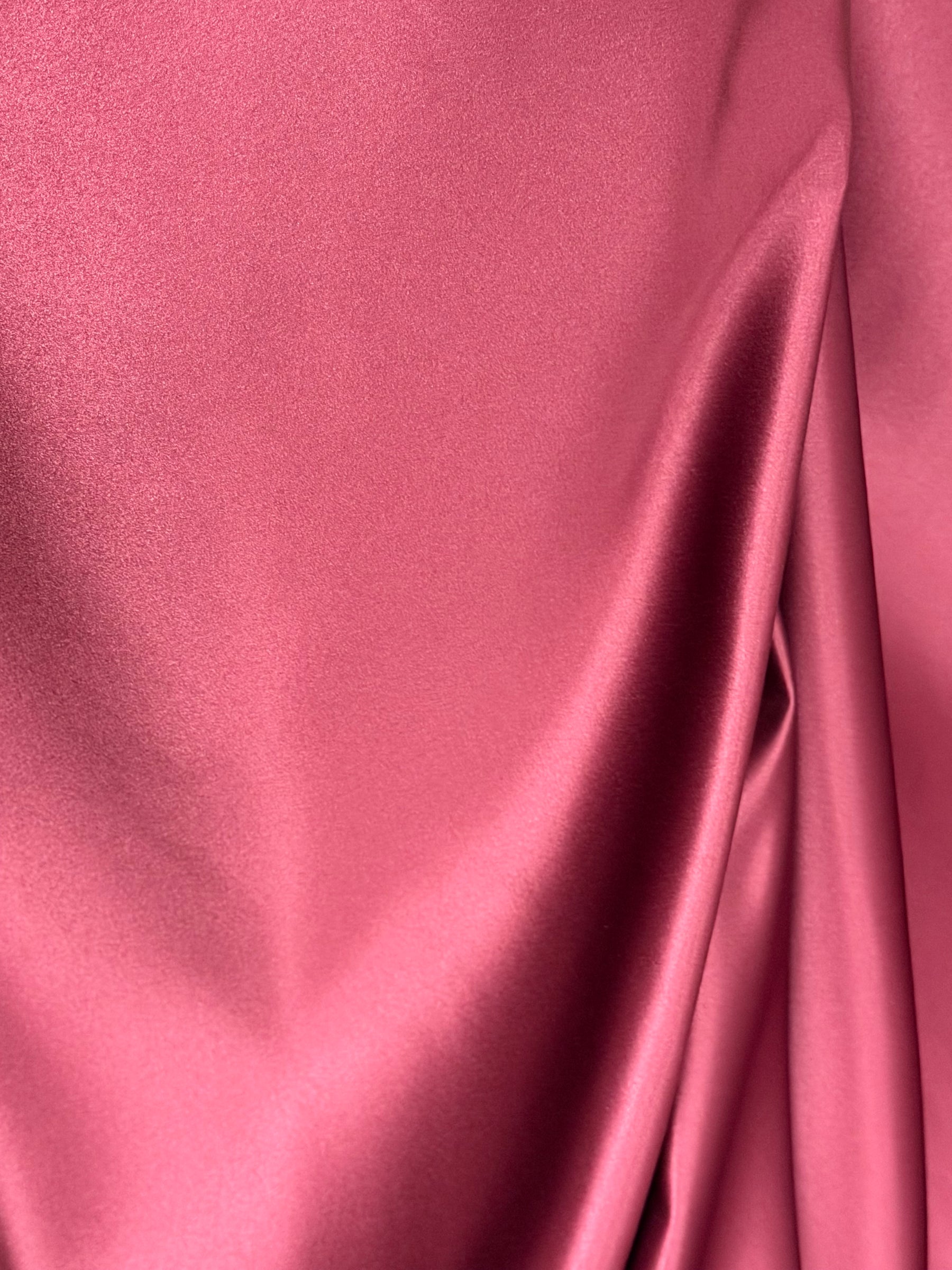 Claret Polyester Satin - Contessa