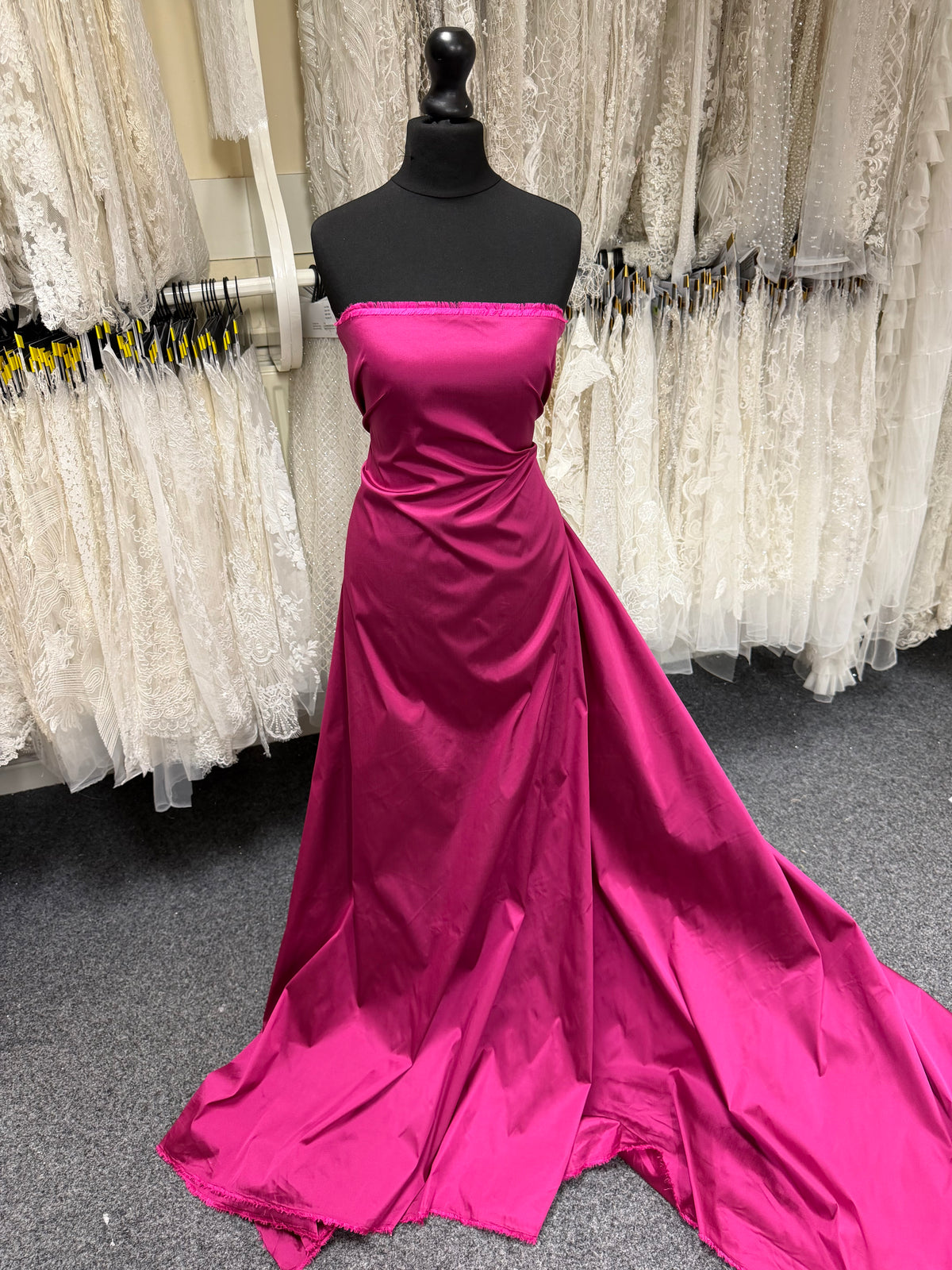 Fuchsia Polyestertaft - P75