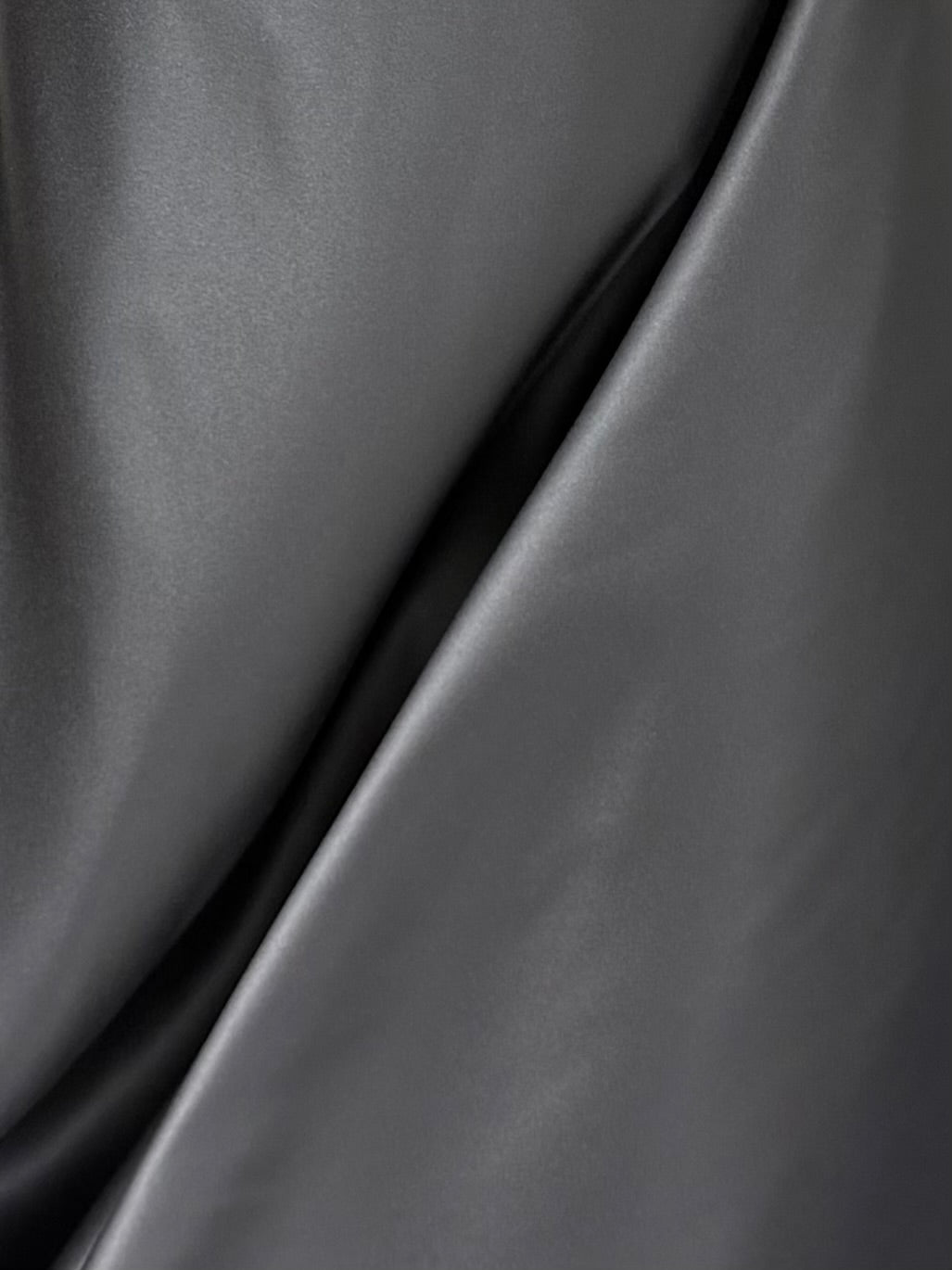 Gun Metal Grey Polyester Satin – Classique (CF)