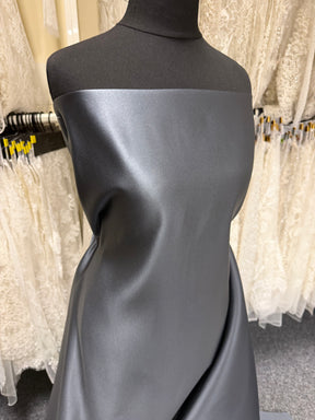 Gun Metal Grey Polyester Satin – Classique (CF)