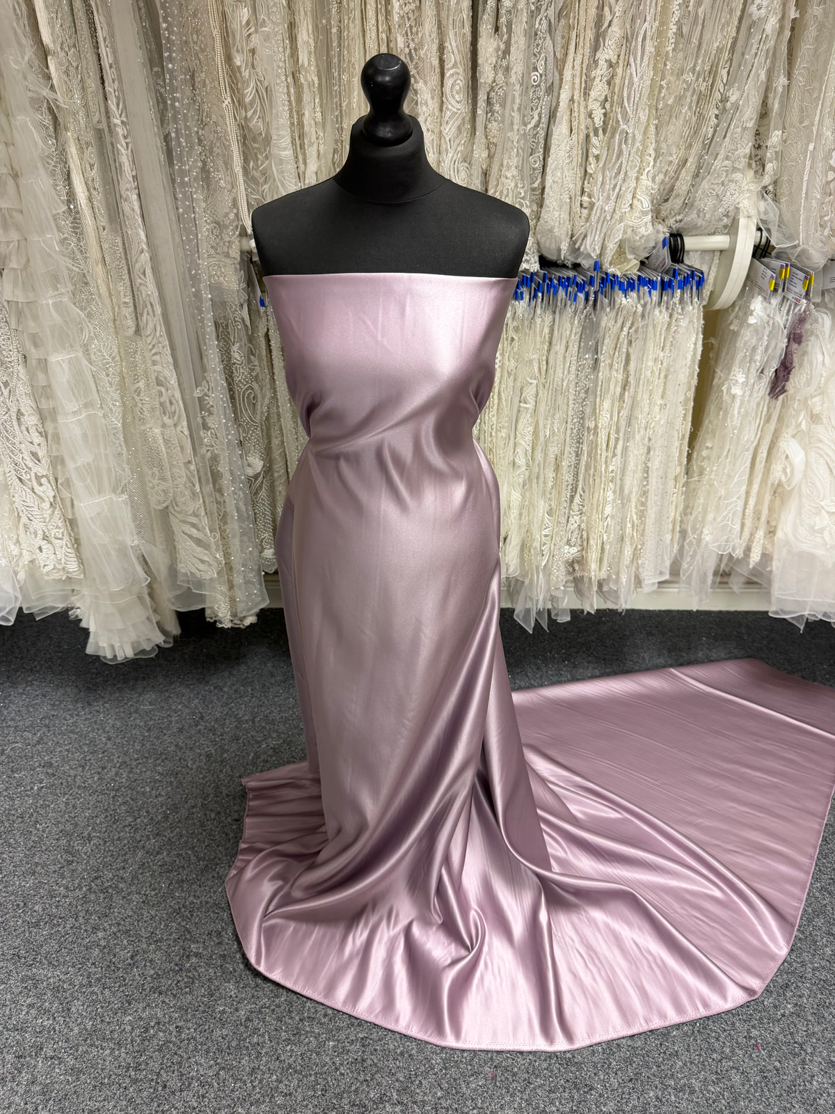 Lila-Rosen-Polyester-Satin – Classique (CF)
