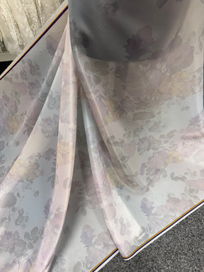 Elfenbein mit mehrfach bedrucktem Organza - PR2007