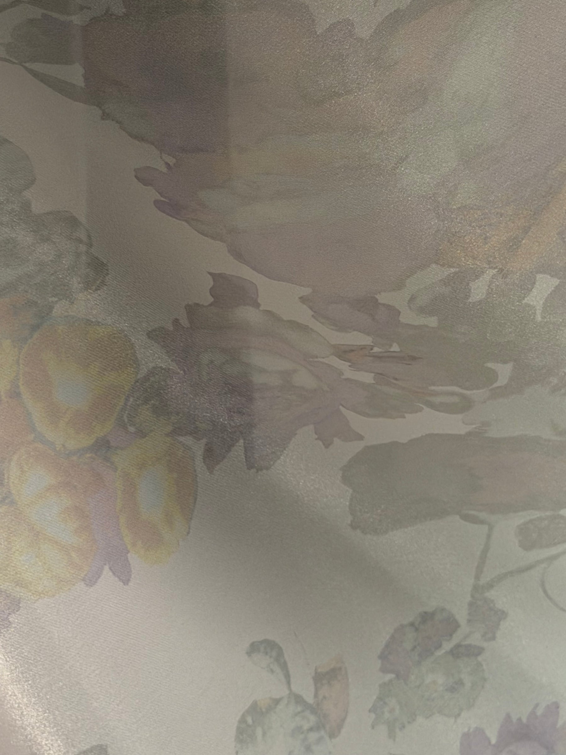 Elfenbein mit mehrfach bedrucktem Organza - PR2007
