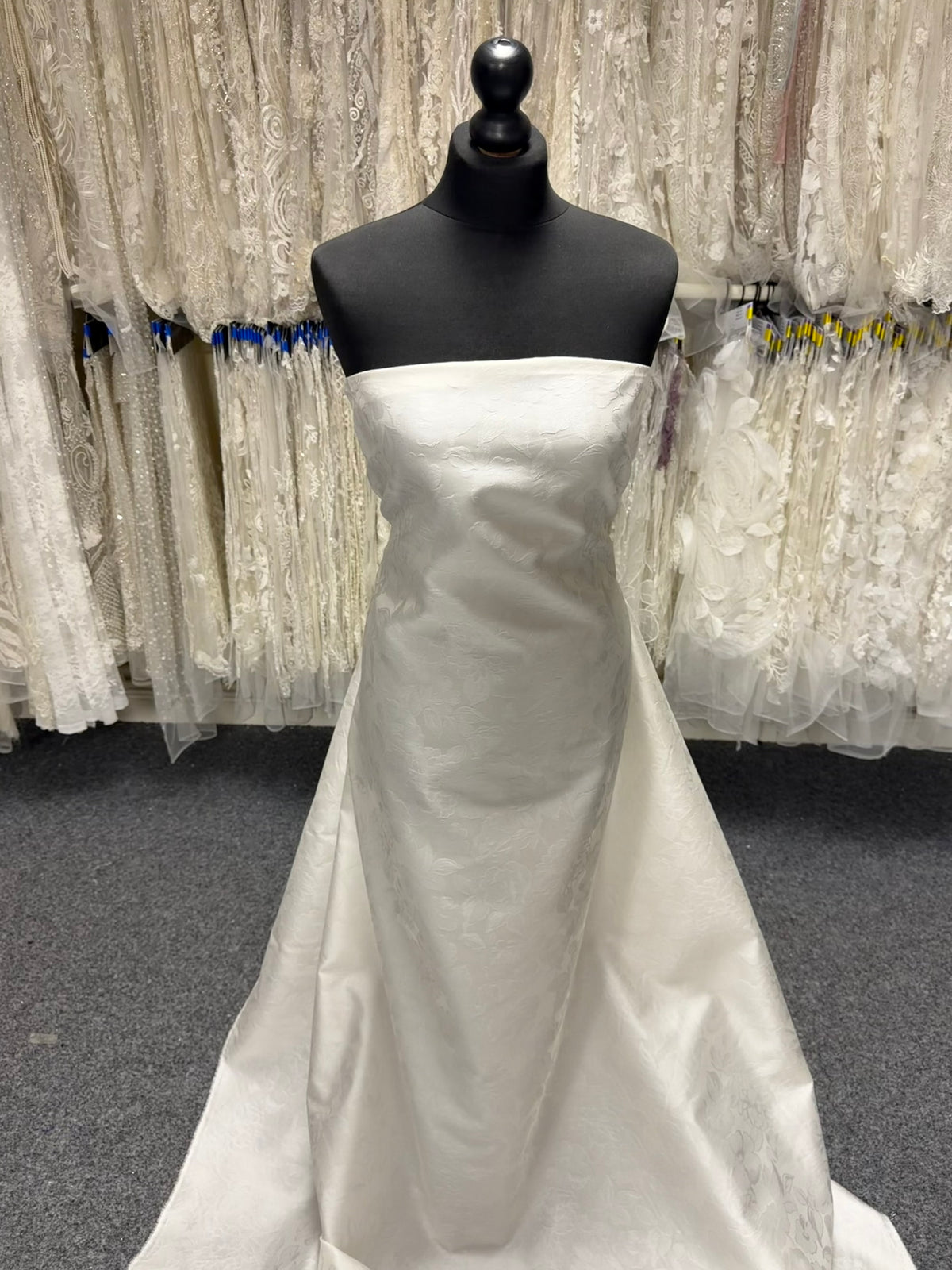 Elfenbein Poly-Seide Jacquard - P665