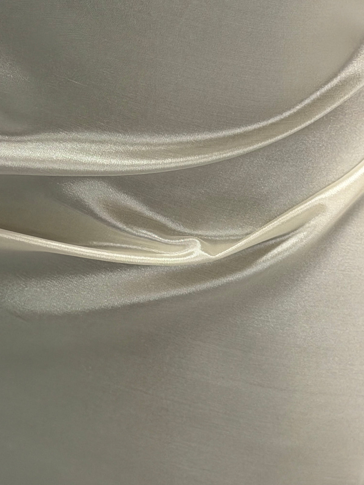 Elfenbeinfarbener Seiden-Organza-Taft - P607