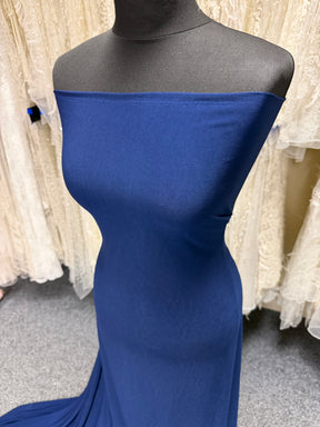 Französisches Marine-Polyester-Stretch-Jersey - Radikal