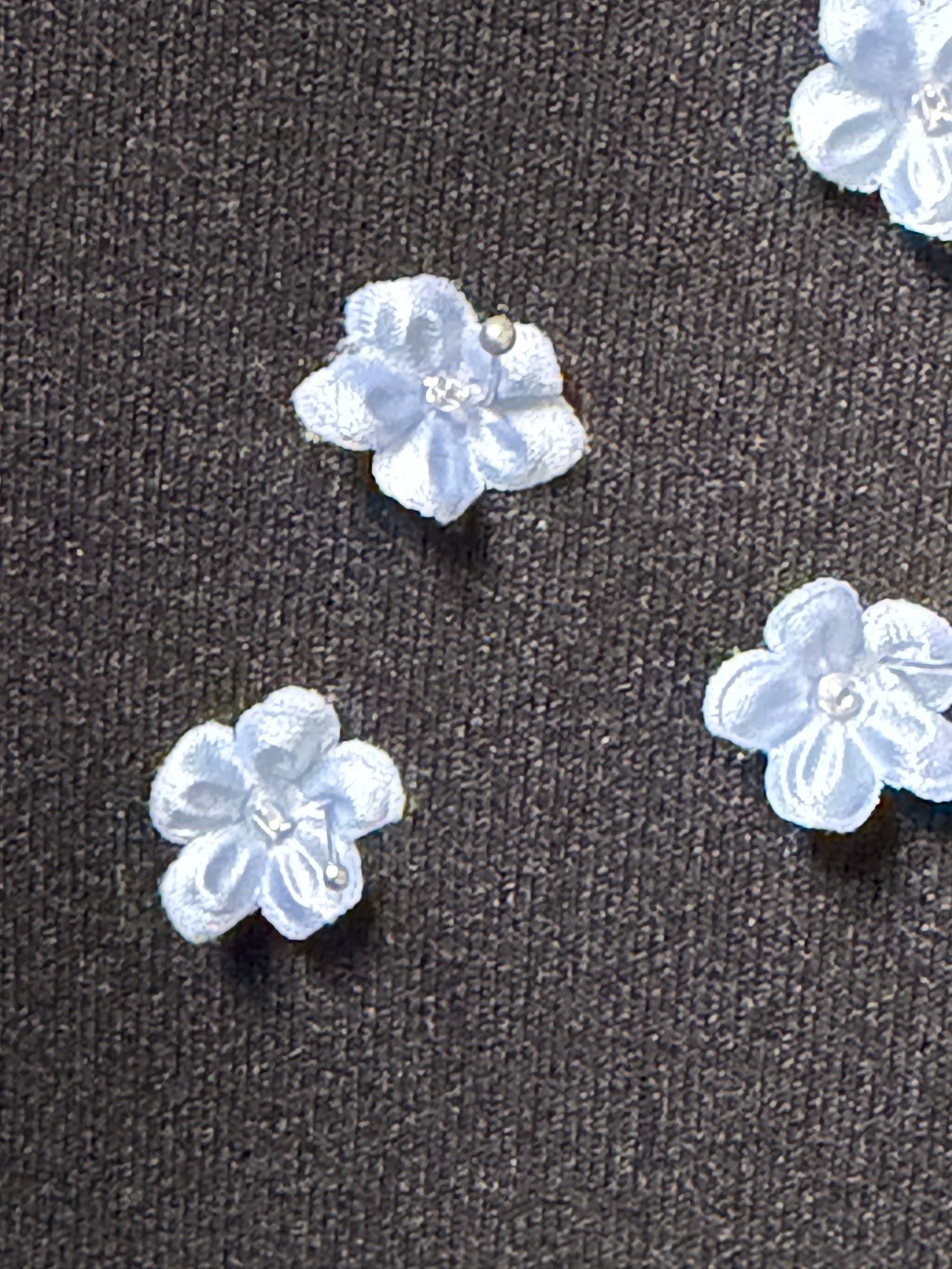 Cloudy Blue Satin Flowers - M14 (Bag of 144)