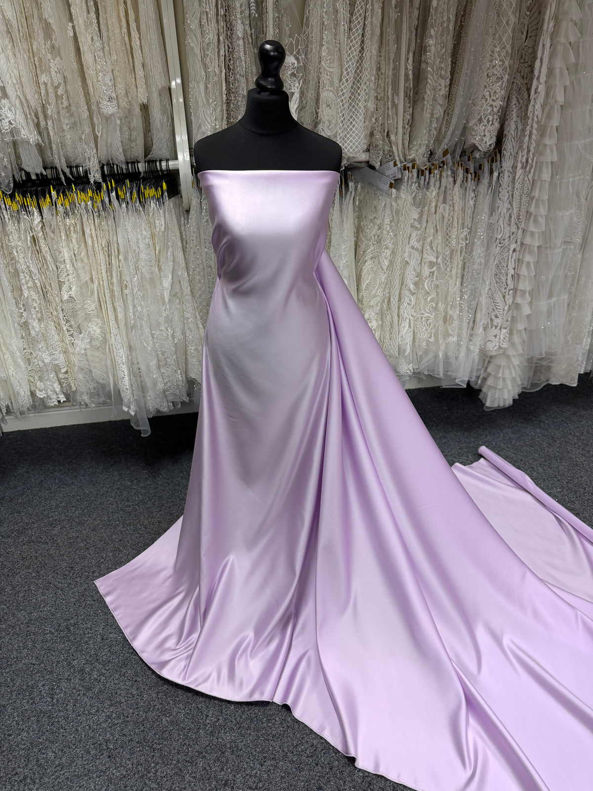 Orchideenrosa Polyester-Duchesse-Satin - Contessa