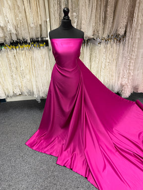 Fuchsia Polyester Satin – Majestic