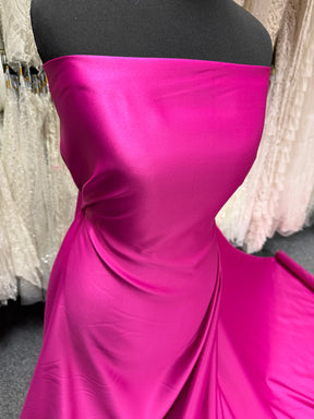 Fuchsia Polyester Satin – Majestic