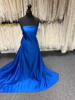 Kobaltblauer Polyester-Duchesse-Satin - Contessa