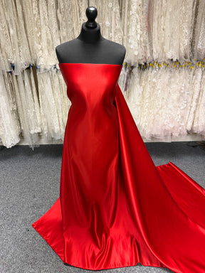 Scharlachroter Polyestersatin - Contessa