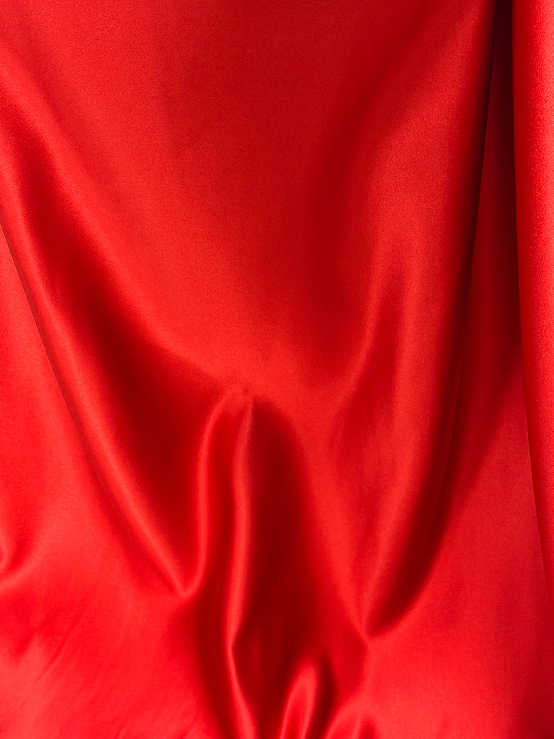 Scharlachroter Polyestersatin - Contessa