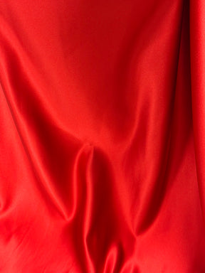 Scharlachroter Polyestersatin - Contessa